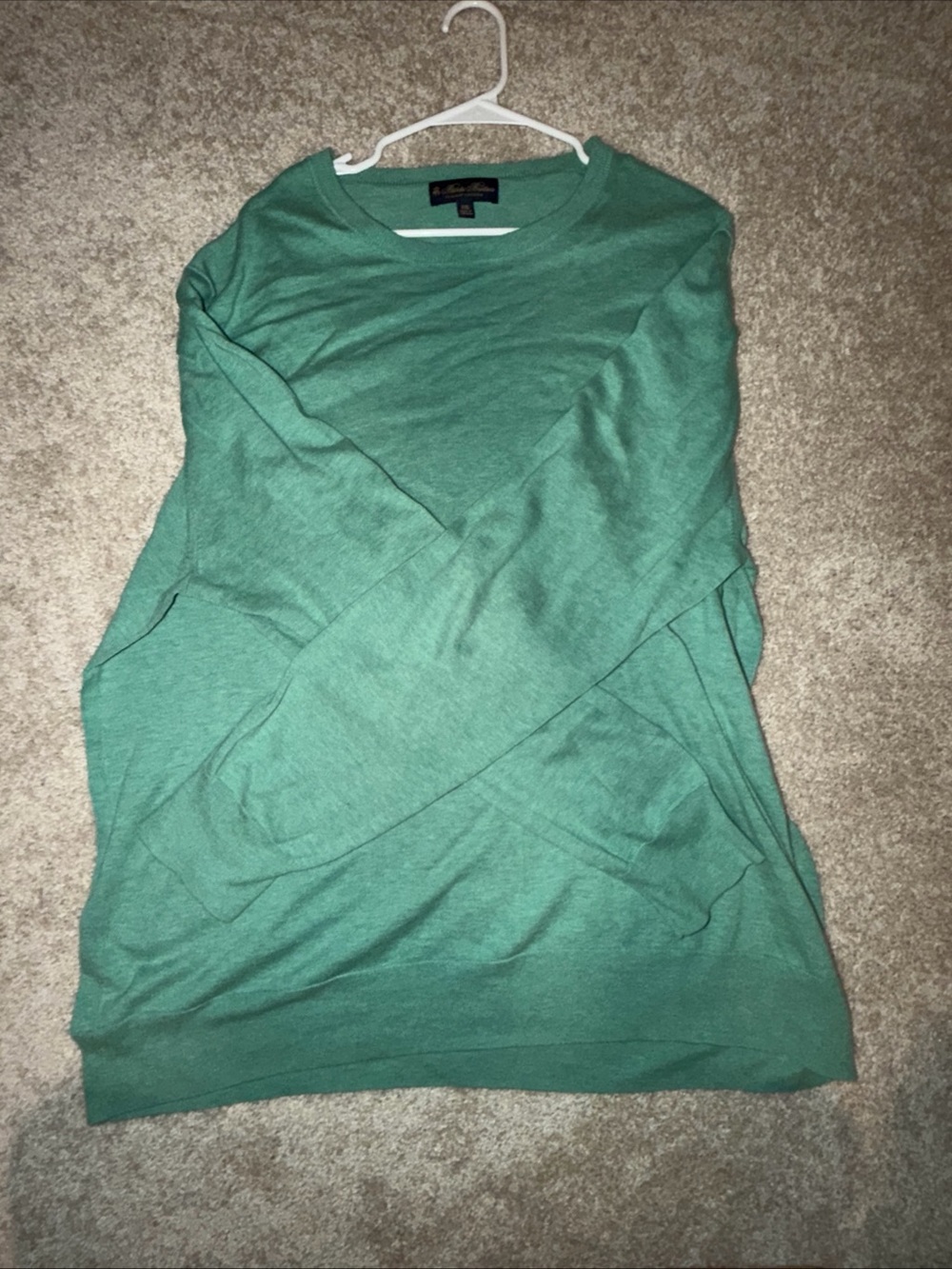 Brooks Brothers Teal Green Crewneck Sweatshirt
